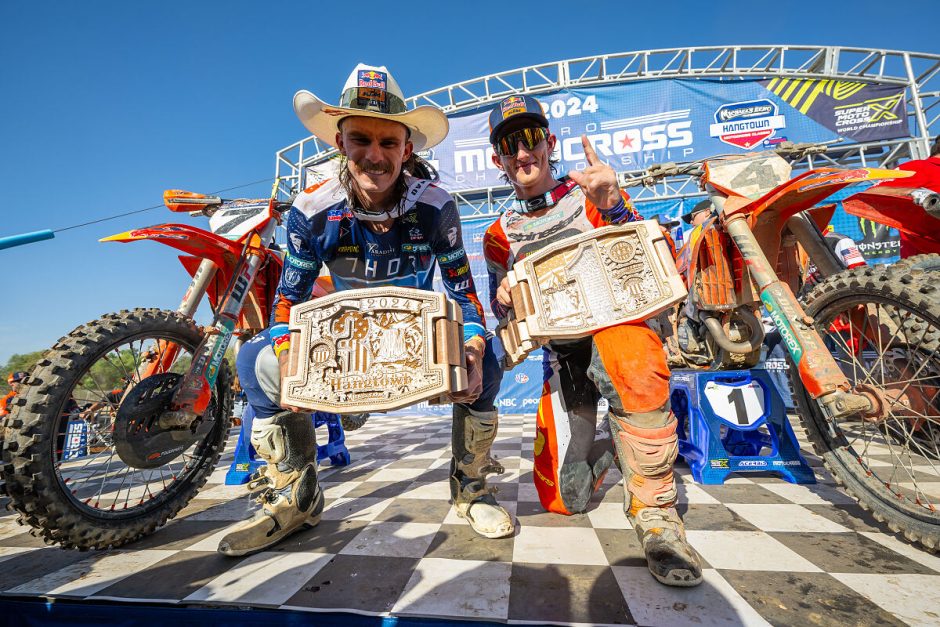 CHASE SEXTON AND AARON PLESSINGER PODIUM