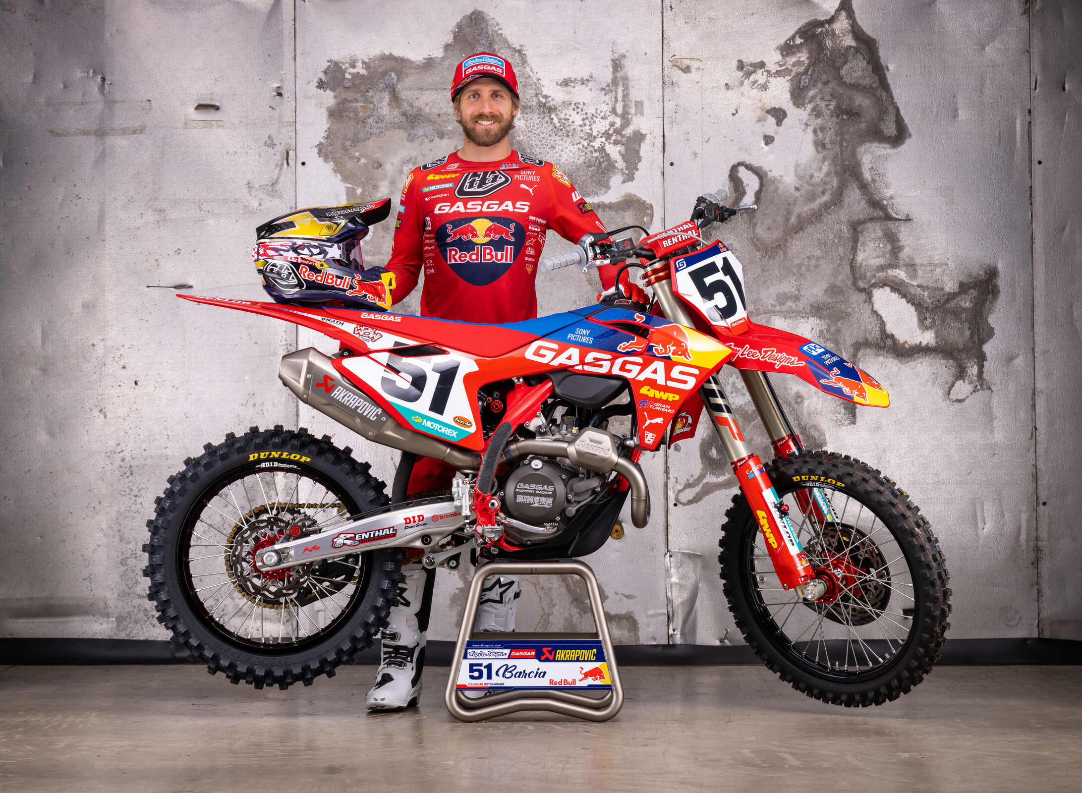 TROY LEE DESIGNS RED BULL GASGAS ANNOUNCES 2023 ROSTER PERSONNEL   259857 Justin Barcia Troy Lee Designs Red Bull Gasgas Factory Racing Mc 450f Factory Edition 